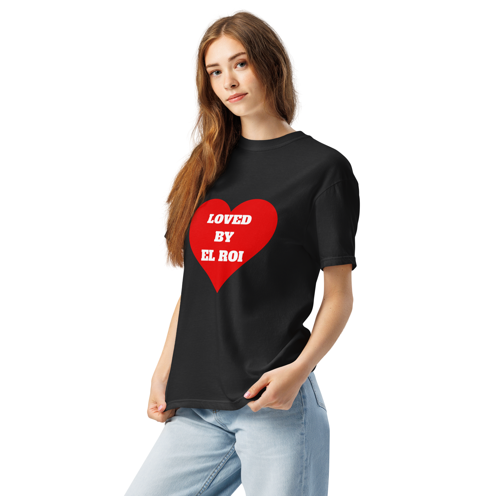 Loved by EL ROI heavyweight t-shirt