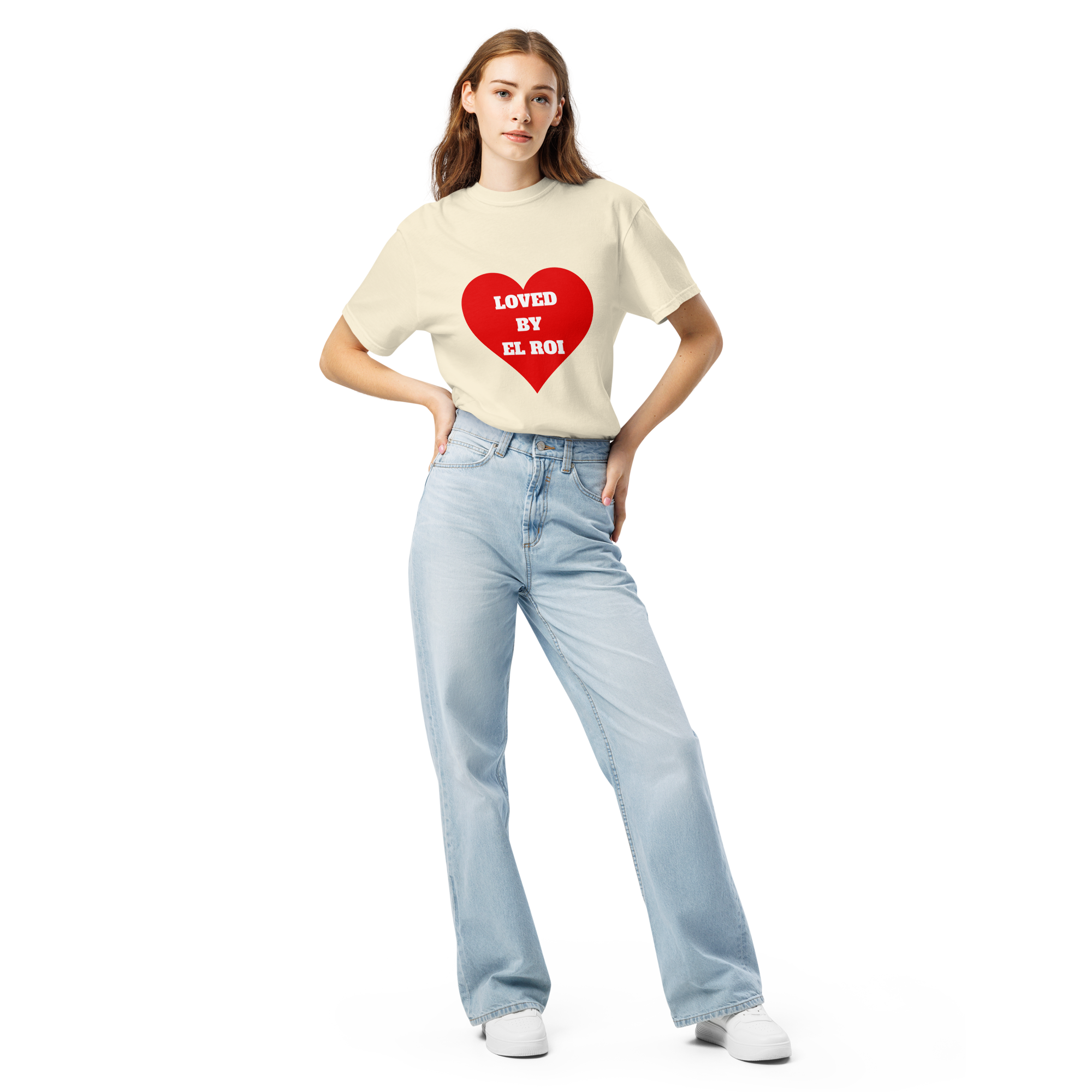 Loved by EL ROI heavyweight t-shirt